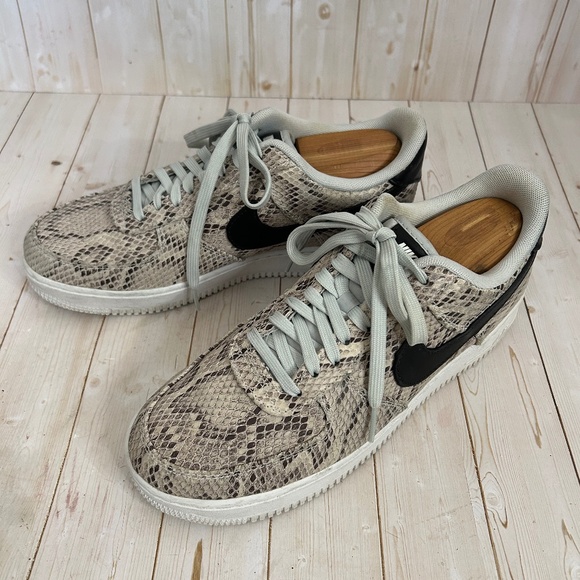 Nike Men\'s Air Force 1  Snakeskin 2019 BQ4424-100 Low Top Sneakers Shoes 8.5 main image 8